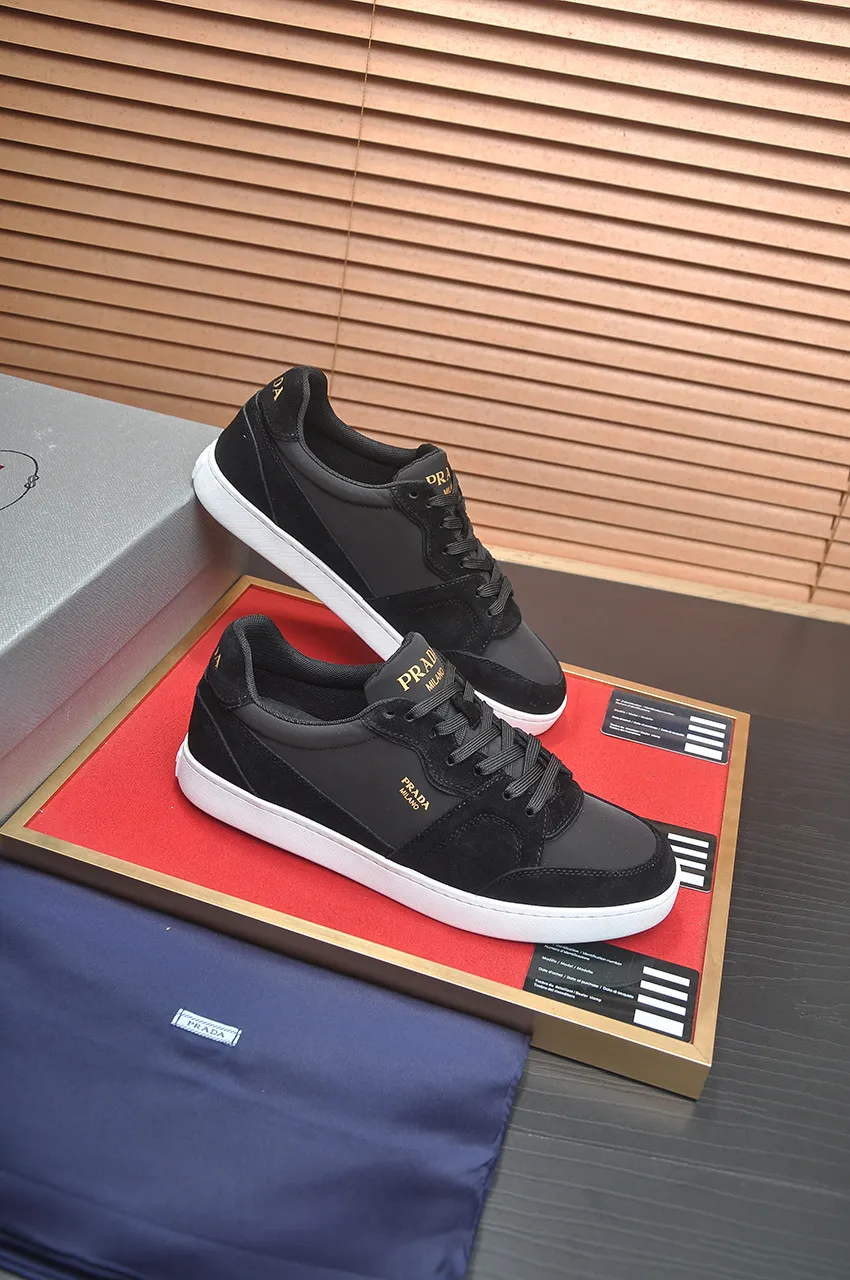 Men's shoes 💰580💶【PRADA】Top original, new season, high quality original goods, top imported calfskin with original imported glue, imported cowhide inside with original cowhide feet, original outsole! Quality guaranteed! Code 38-45 (45 customized)